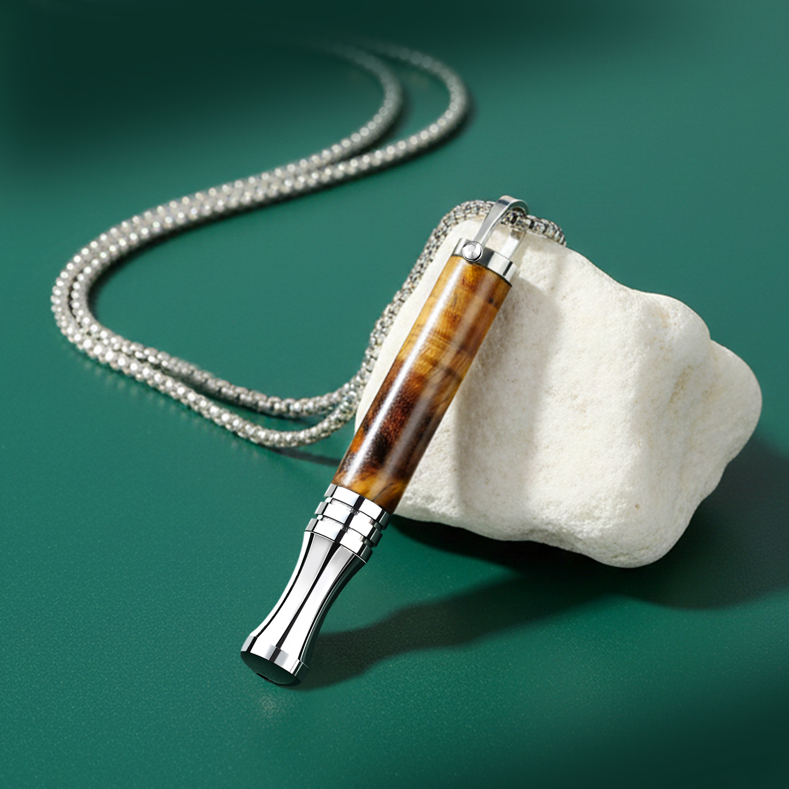 Gemstone Collection Breathing Necklace with Filter Cotton