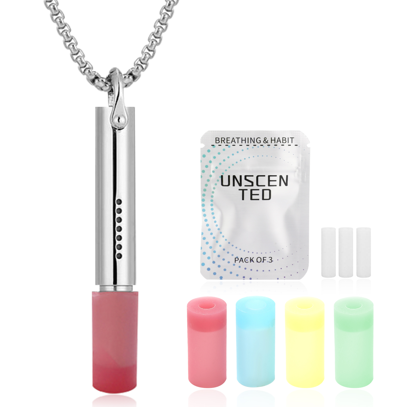 Adjustable Stainless Steel Breathing Necklace