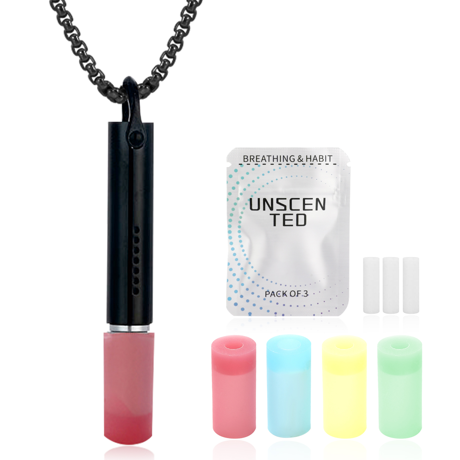 Adjustable Stainless Steel Breathing Necklace