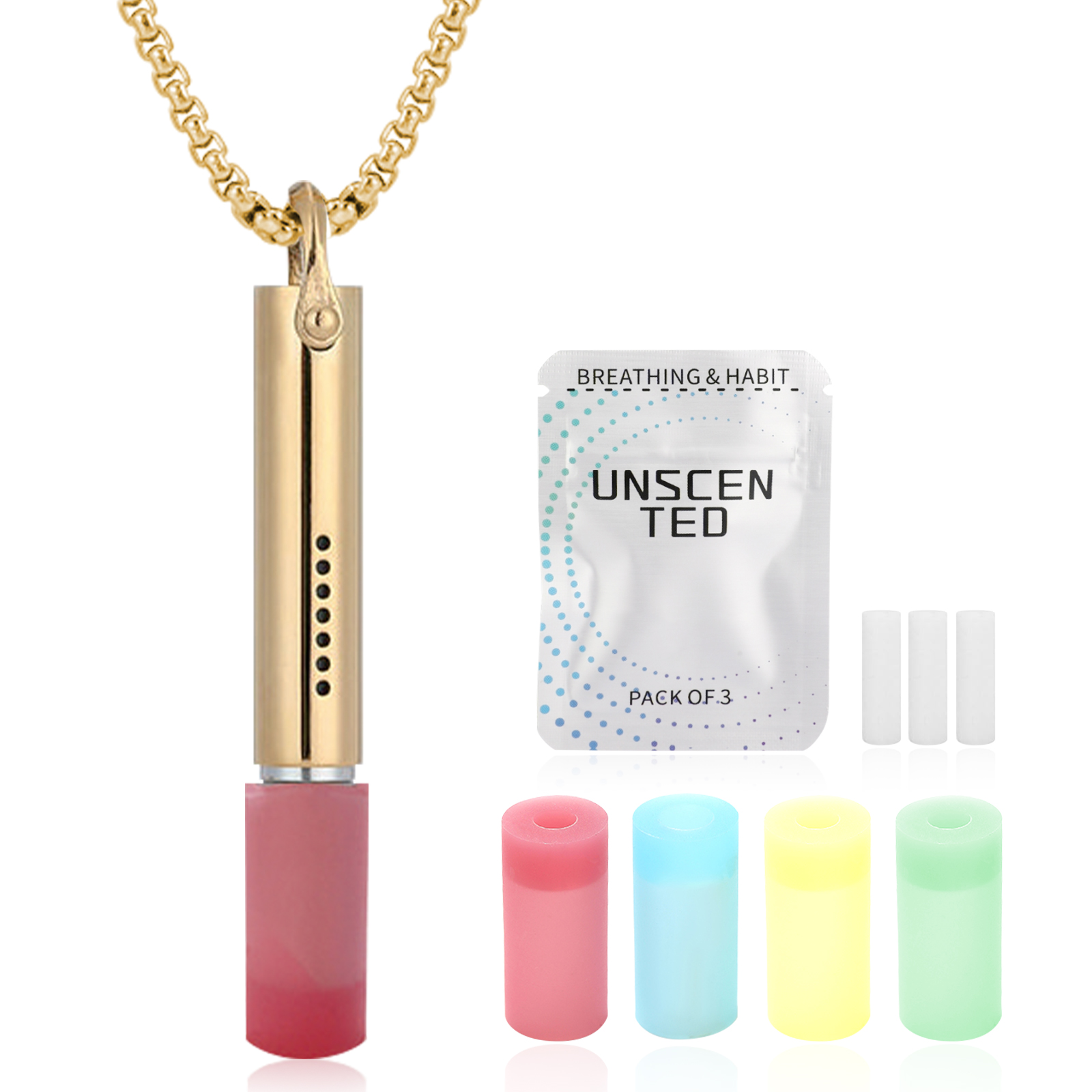 Adjustable Stainless Steel Breathing Necklace