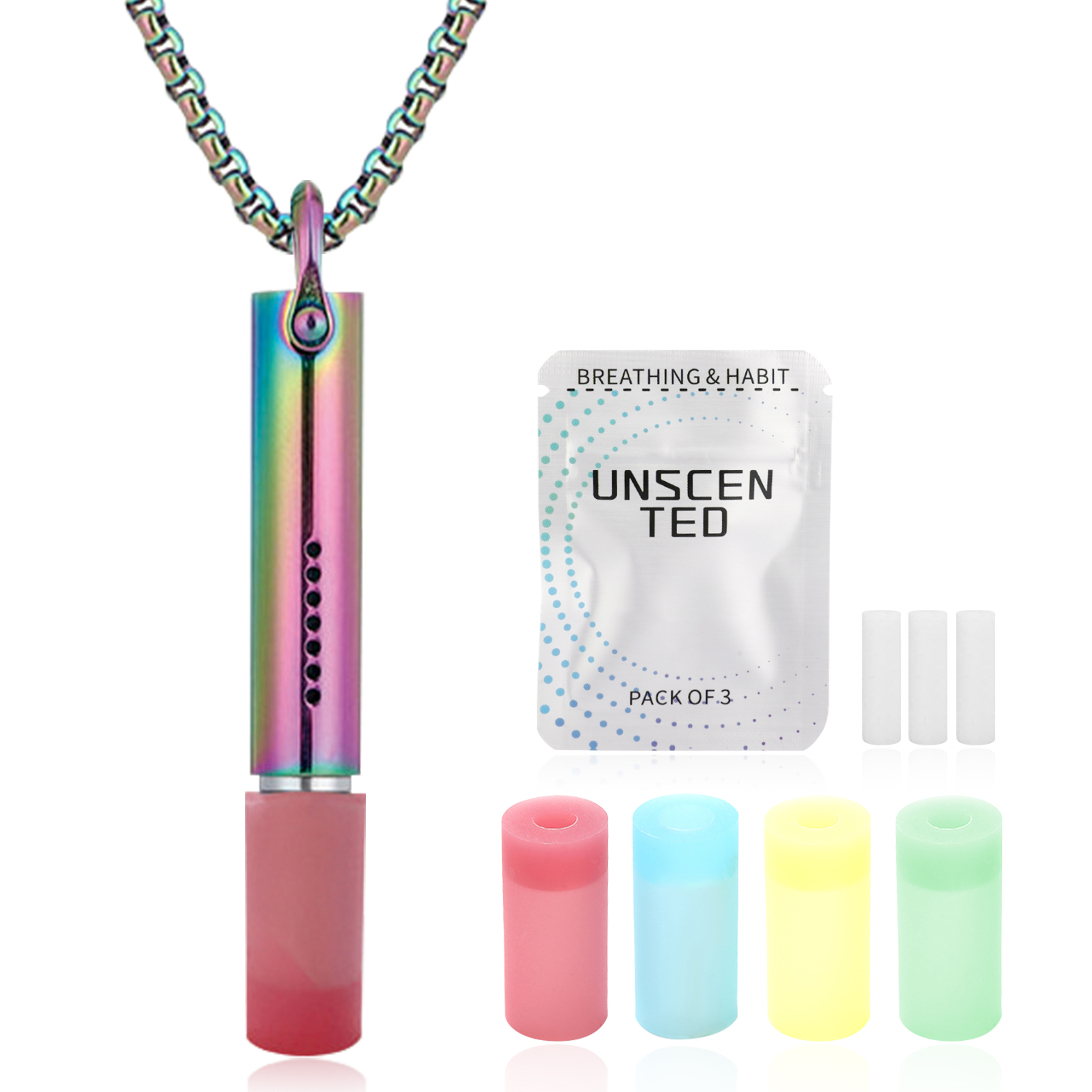 Adjustable Stainless Steel Breathing Necklace