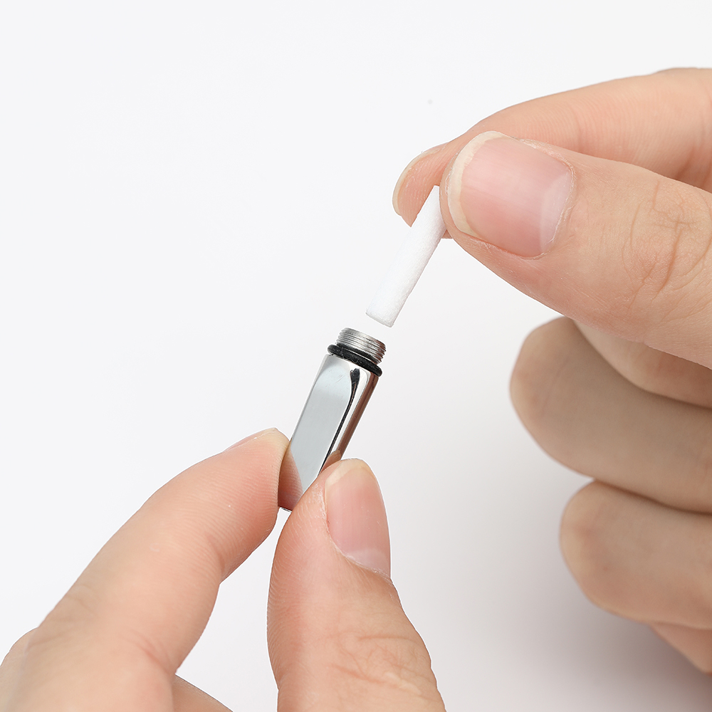 Sleek Stainless Steel Breathing Trainer Necklace