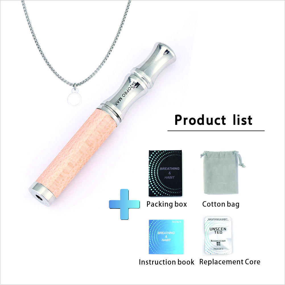 Brazilian Bloodwood & Steel Breath Trainer Pendant