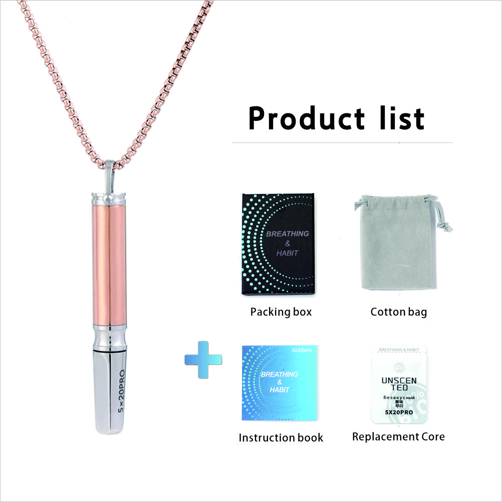 Sleek Stainless Steel Breathing Pendant Necklace