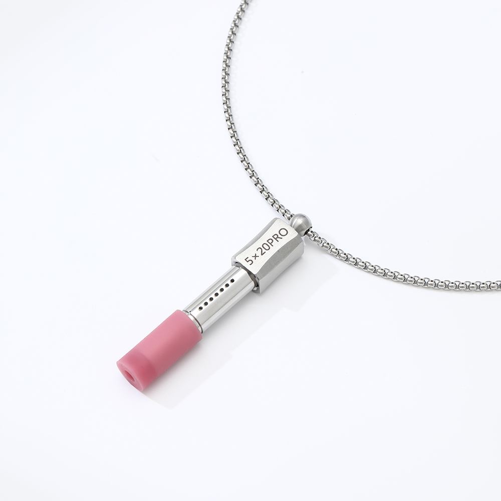 Adjustable Stainless Steel Breath Trainer Necklace