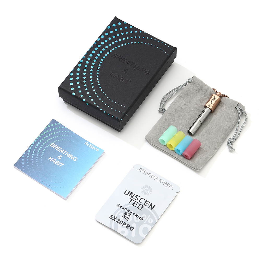 Adjustable Stainless Steel Breath Trainer Necklace