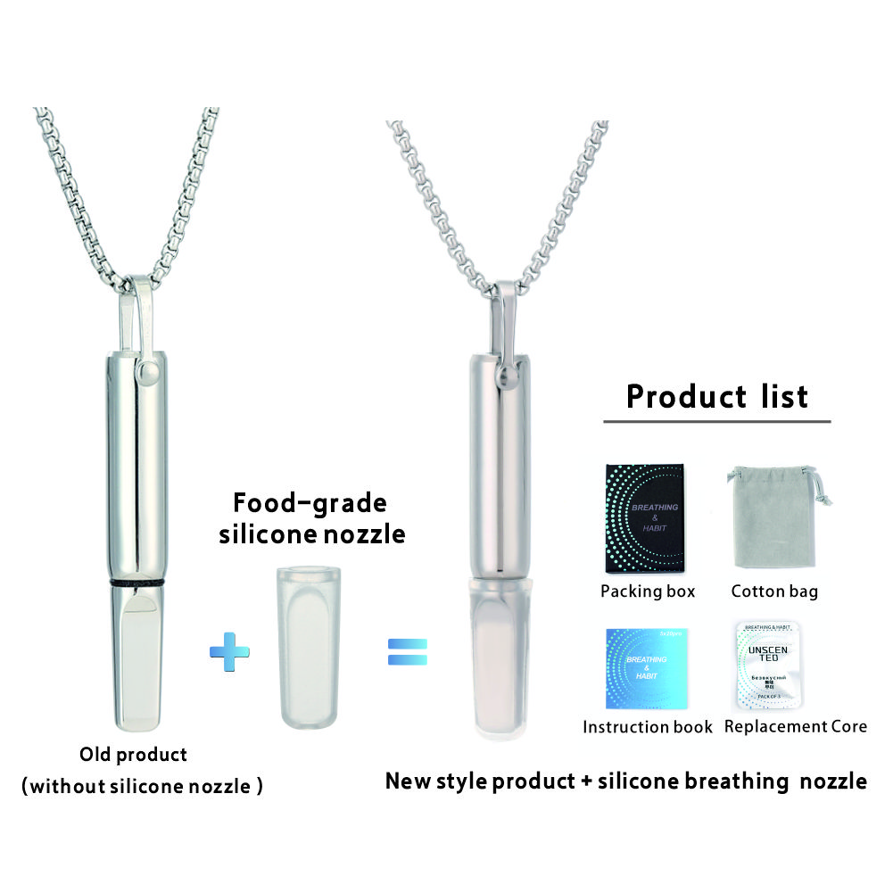 Minimalist Stainless Steel Flat Mouth Breathing Necklace
