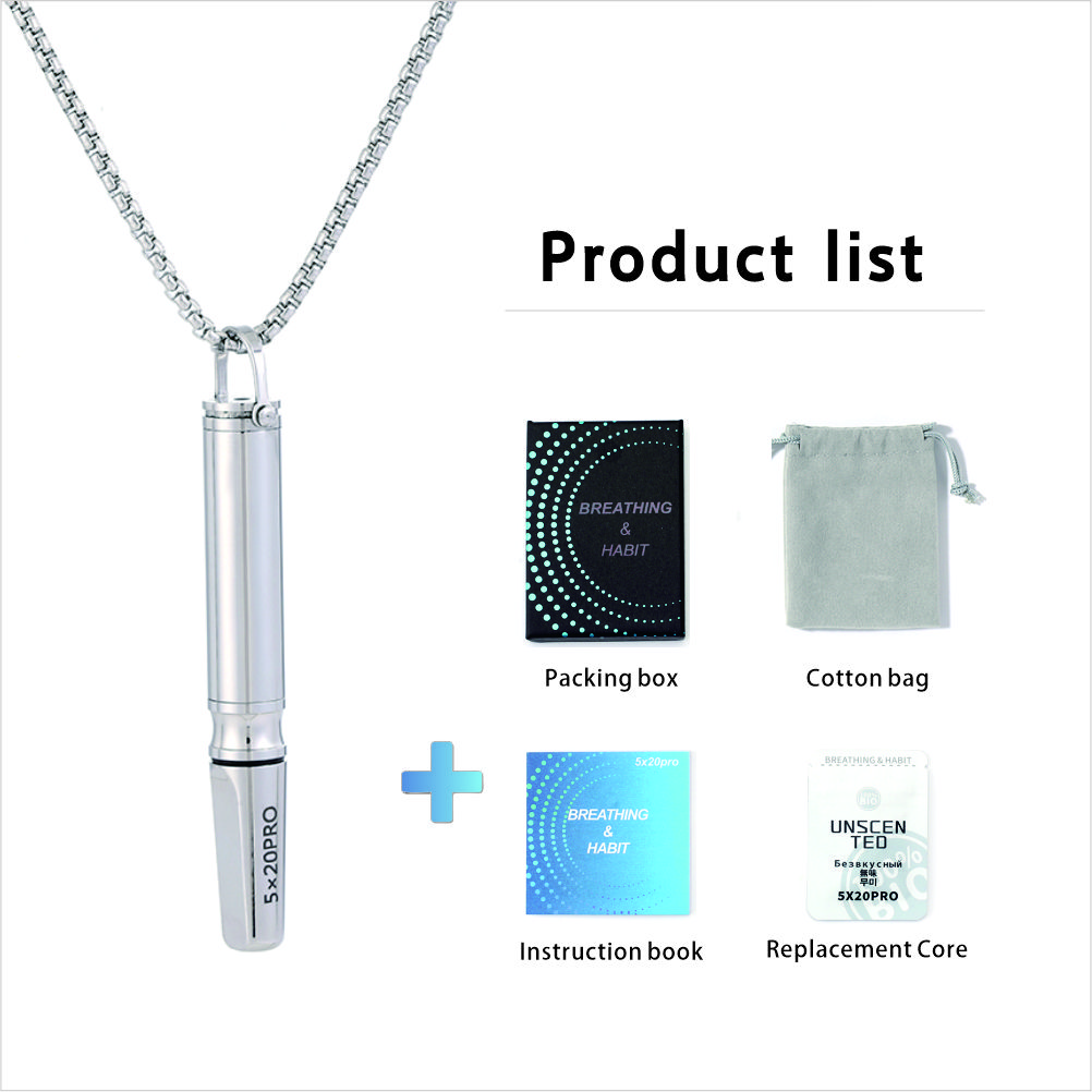 Sleek Stainless Steel Breathing Pendant Necklace
