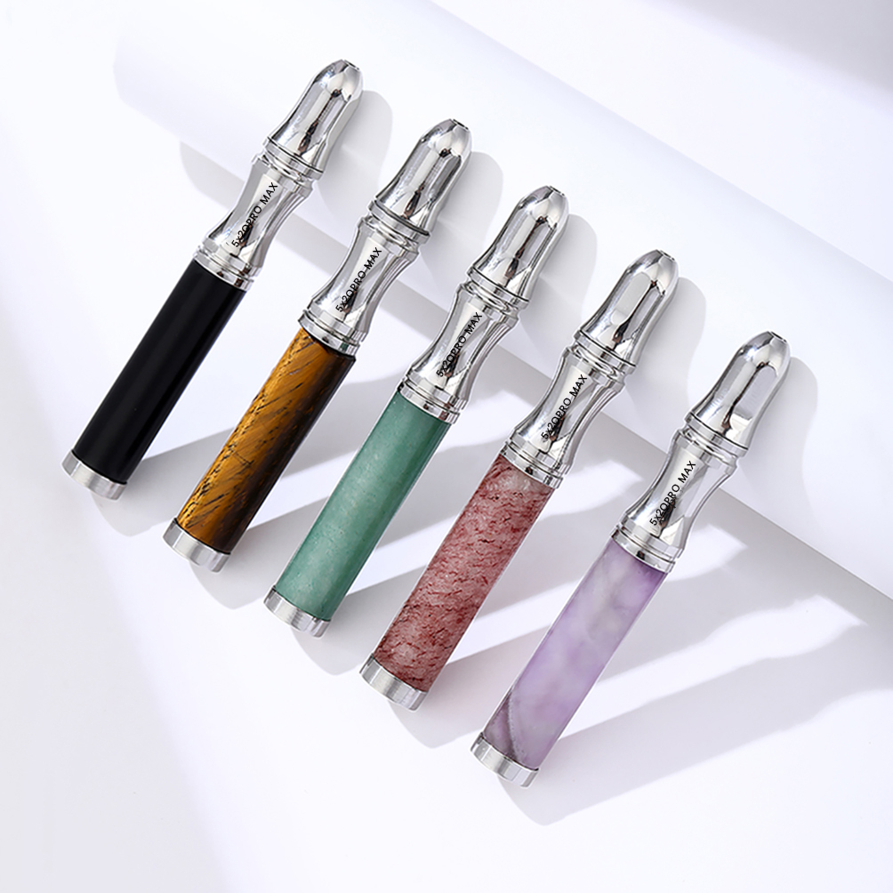 Luxury Stainless Gemstone Inhaler Necklace