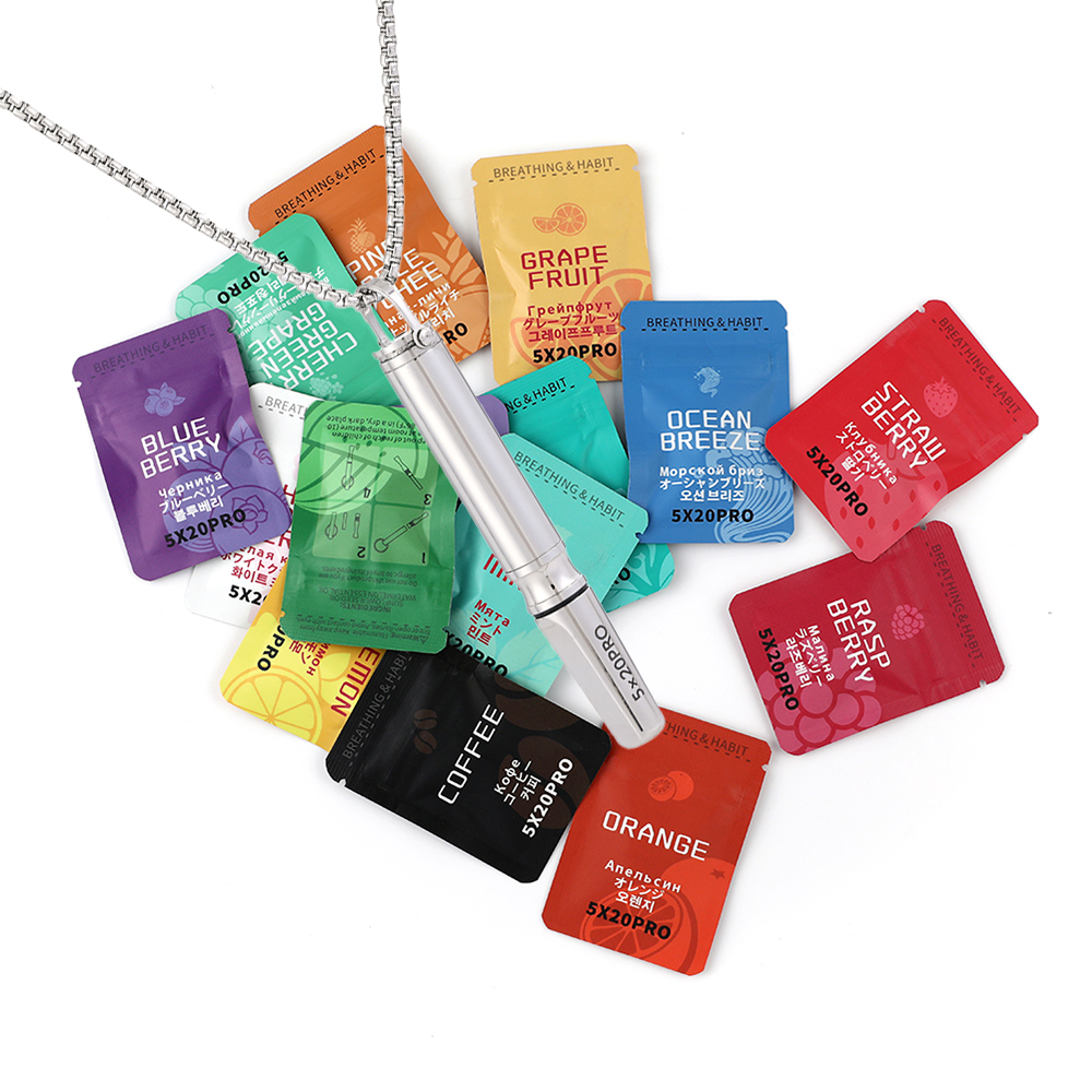 Sleek Stainless Steel Breathing Pendant Necklace