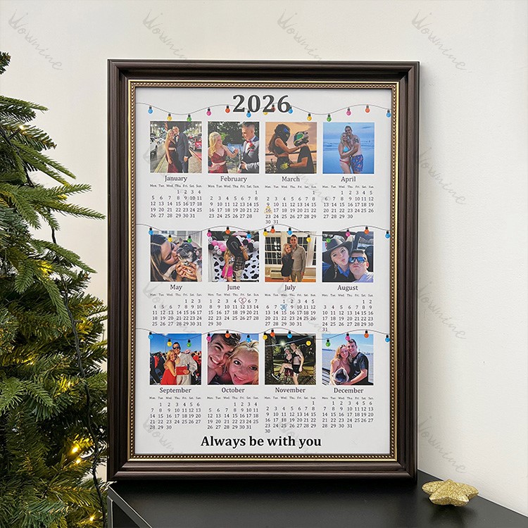Custom 2026 Calendar with Photo Frame