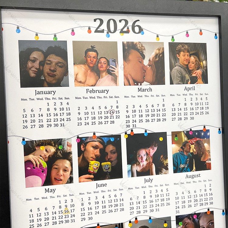Custom 2026 Calendar with Photo Frame