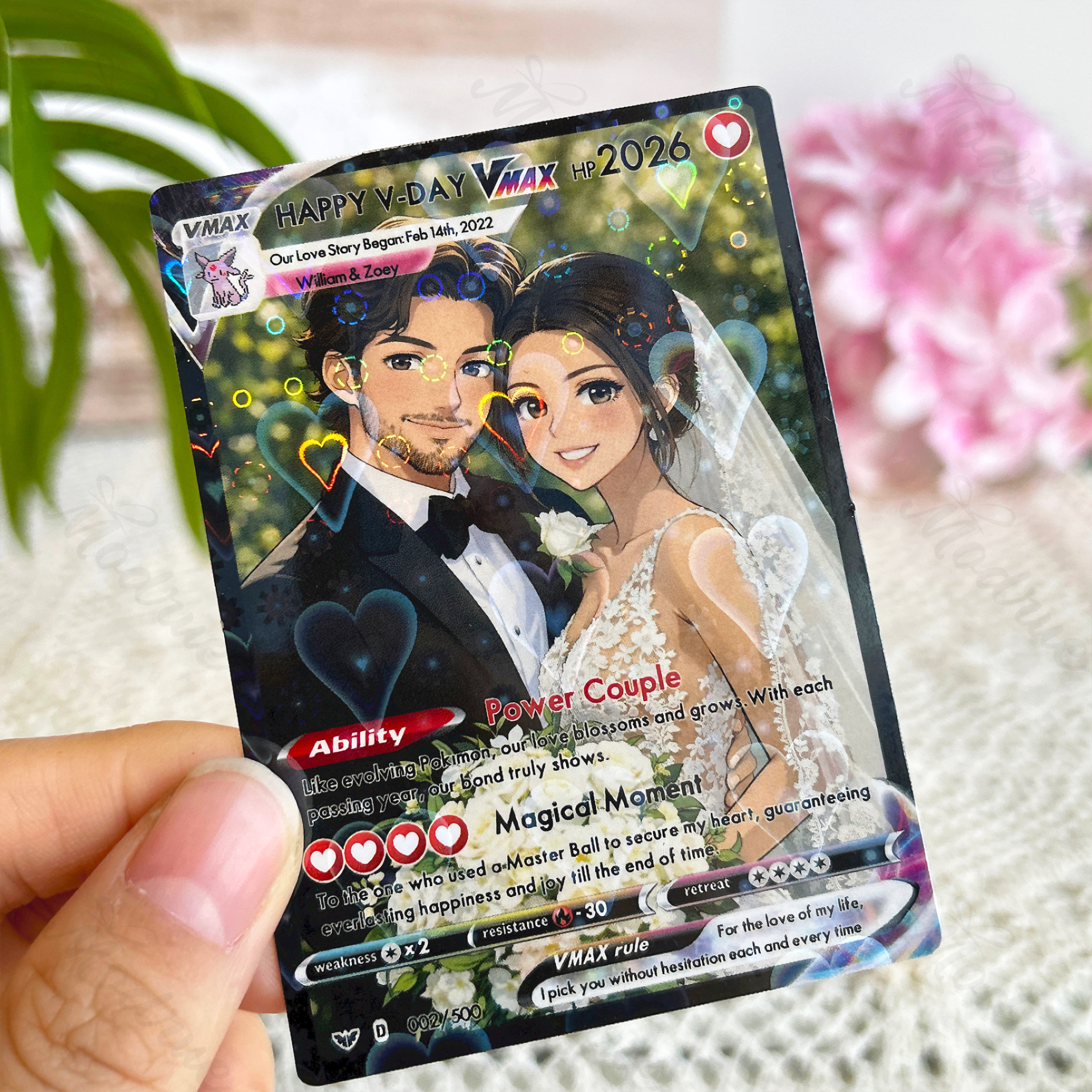 Personalized Photo Anime VMAX Card