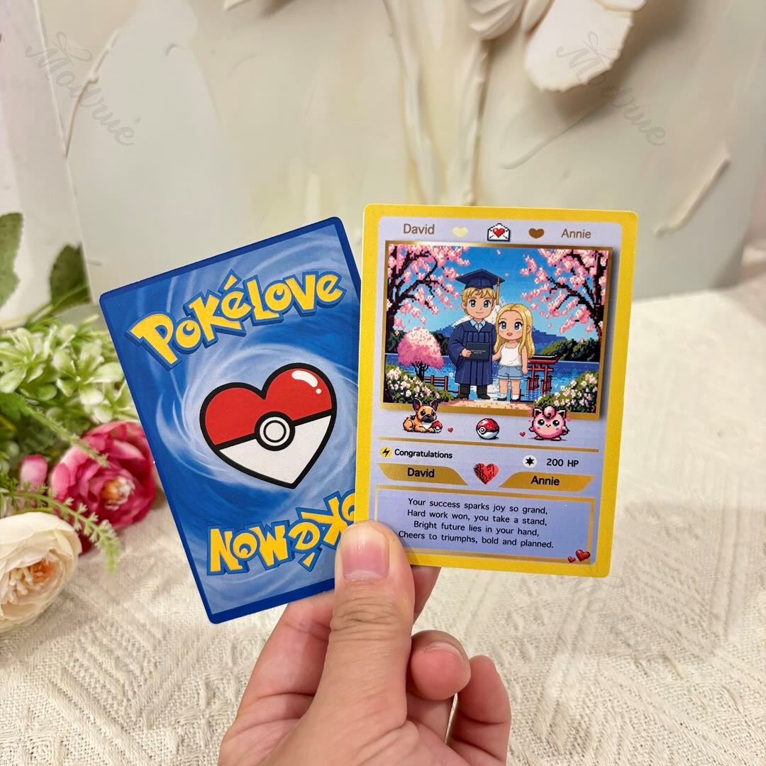 Personalized Pixel Art Themed Card