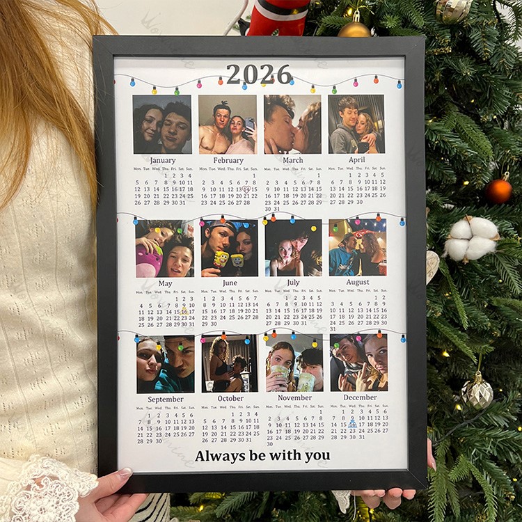 Custom 2026 Calendar with Photo Frame