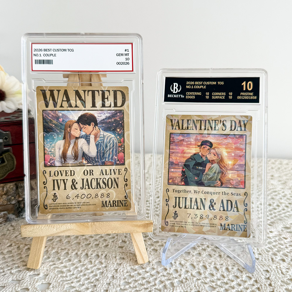 Custom Wanted Anime Card For Couples