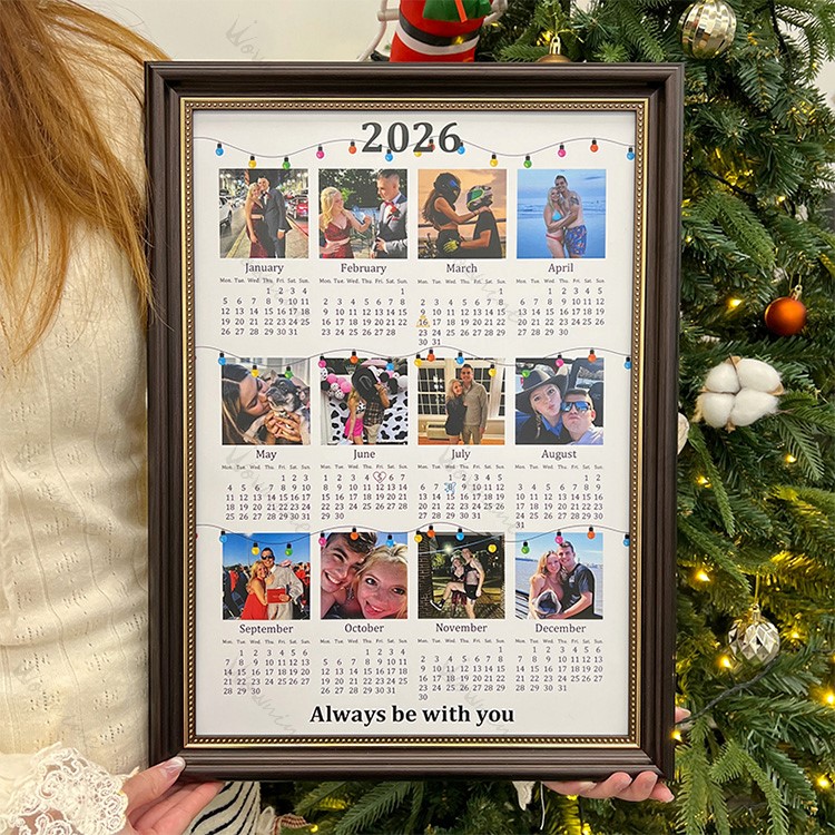 Custom 2026 Calendar with Photo Frame