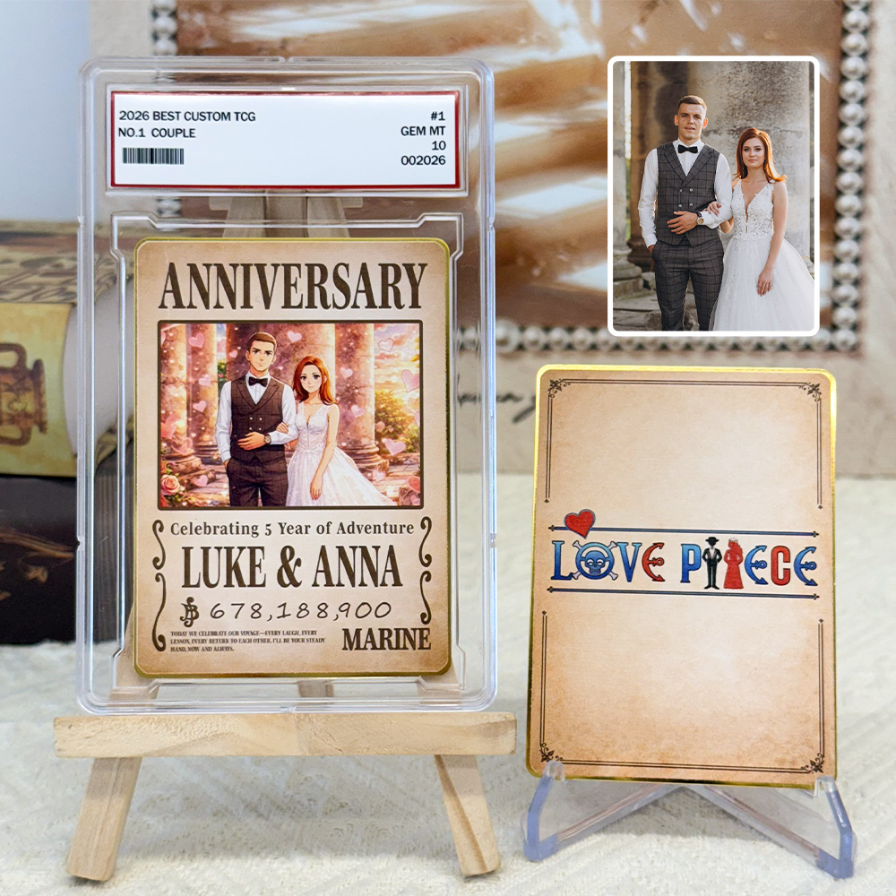 Custom Wanted Anime Card For Couples