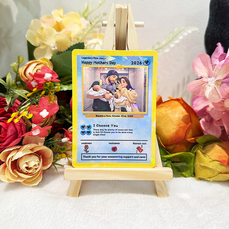 Custom "Legendary Mom" Mother’s Day Anime Style Love TCG Card