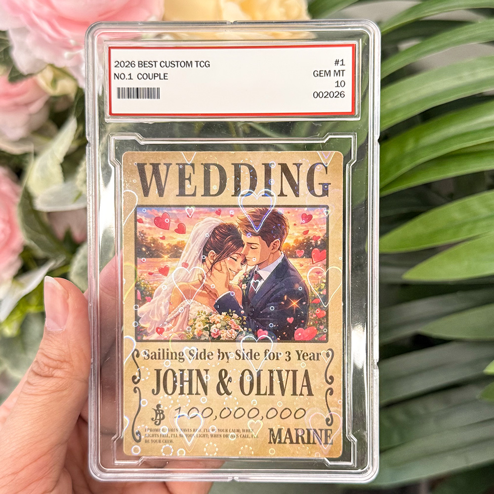 Custom Wanted Anime Card For Couples