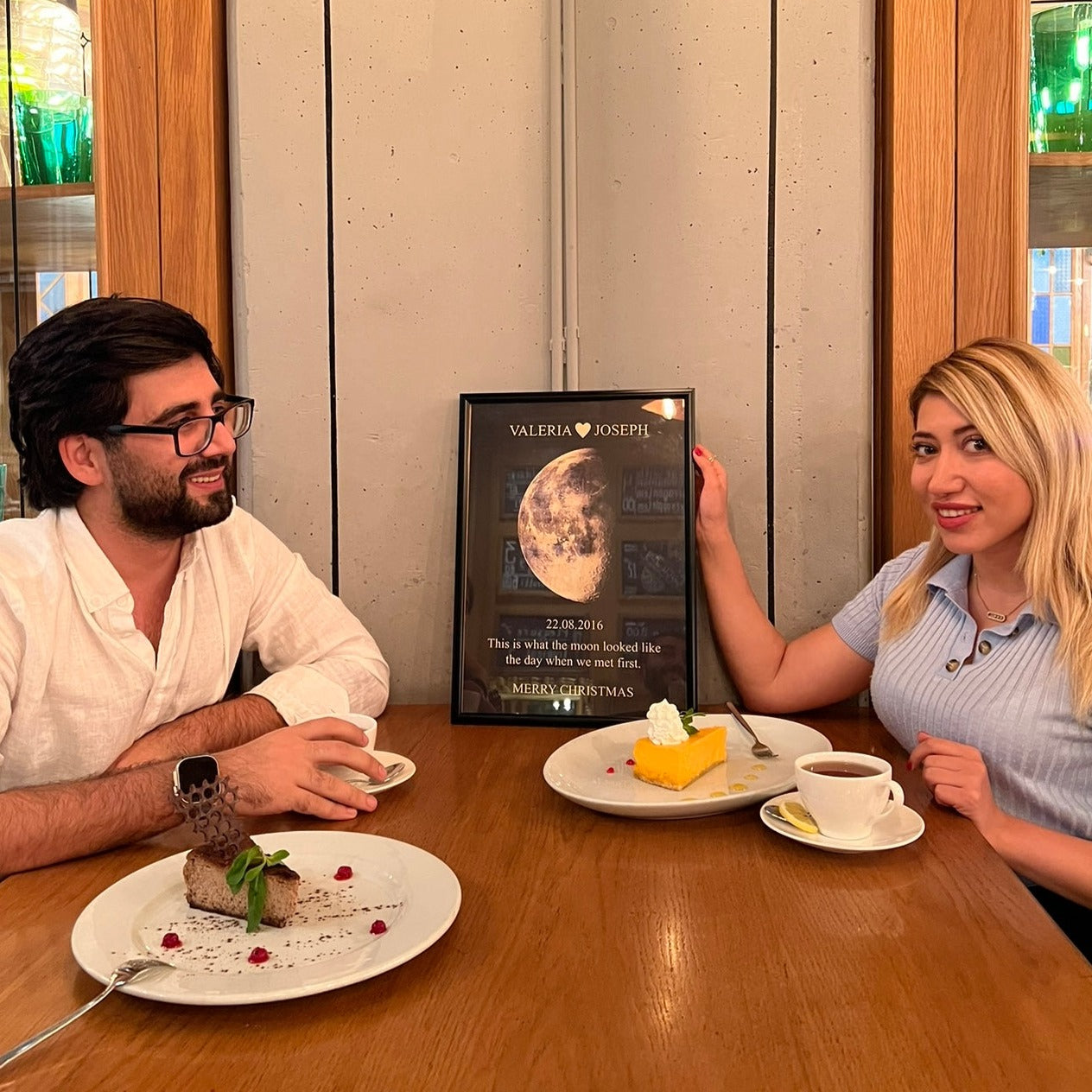 Custom Moon Phase With Custom Text & Date - Commemorative Gift