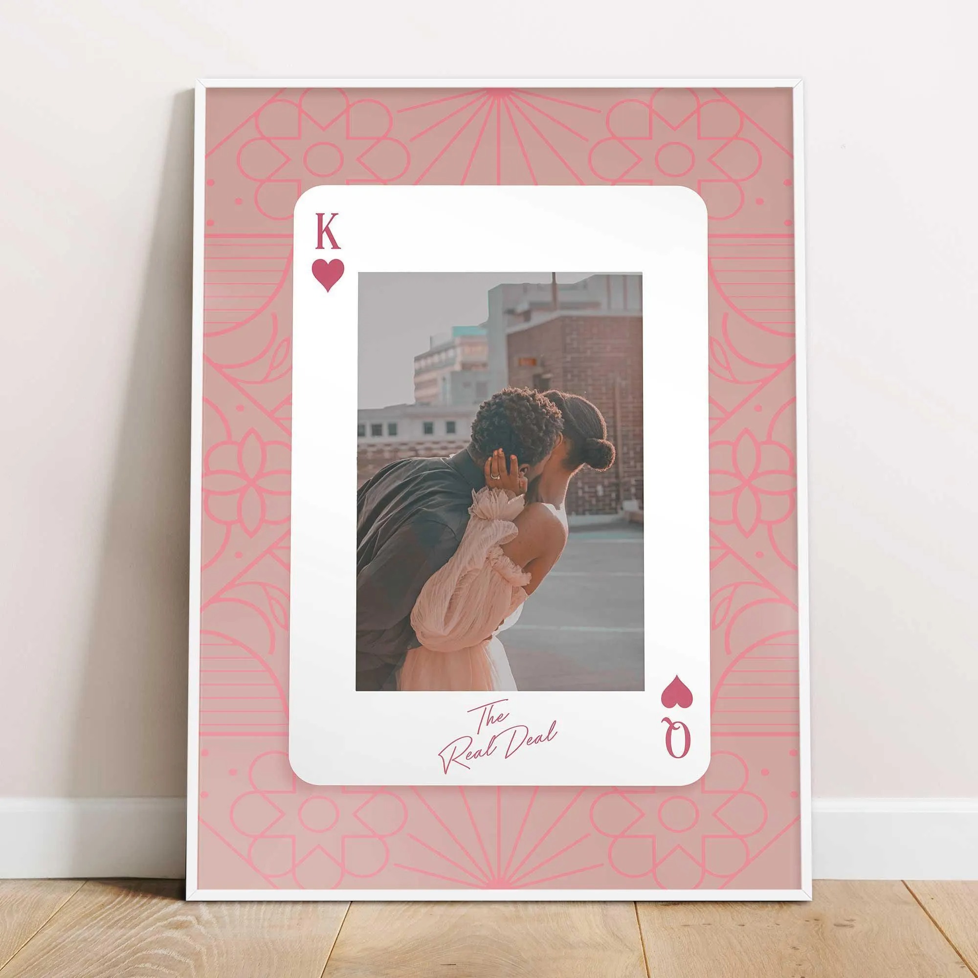 King and Queen Custom Photo Print Couples Wall Art