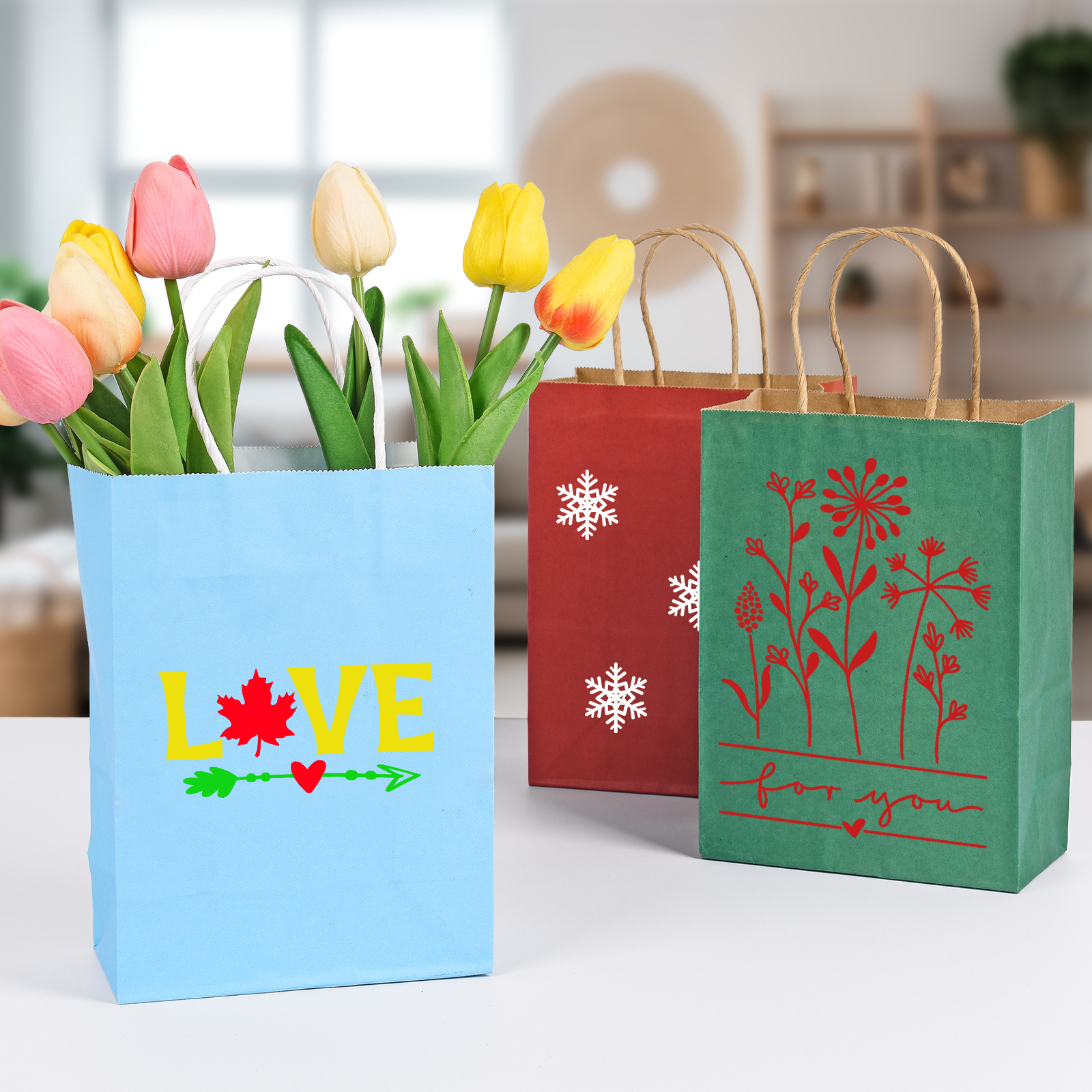 Bolthy MINI Black Kraft Paper Bags Small 25 PCS 5.91 x 3.15 x 8.26 inches(14x8x20cm) Small Kraft Paper Gift Bags with Handles Bulk Shopping Bags, Retail Bags, Merchandise Bags, Party Favor Bags