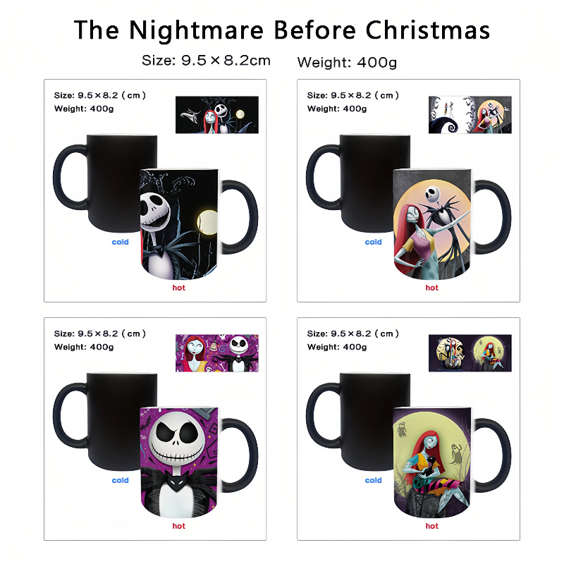 The Nightmare Before Christmas Jack and Sally Heat - Sensitive Gradient Mug
