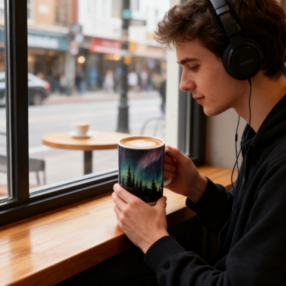 Northern Lights Color-Changing Mug