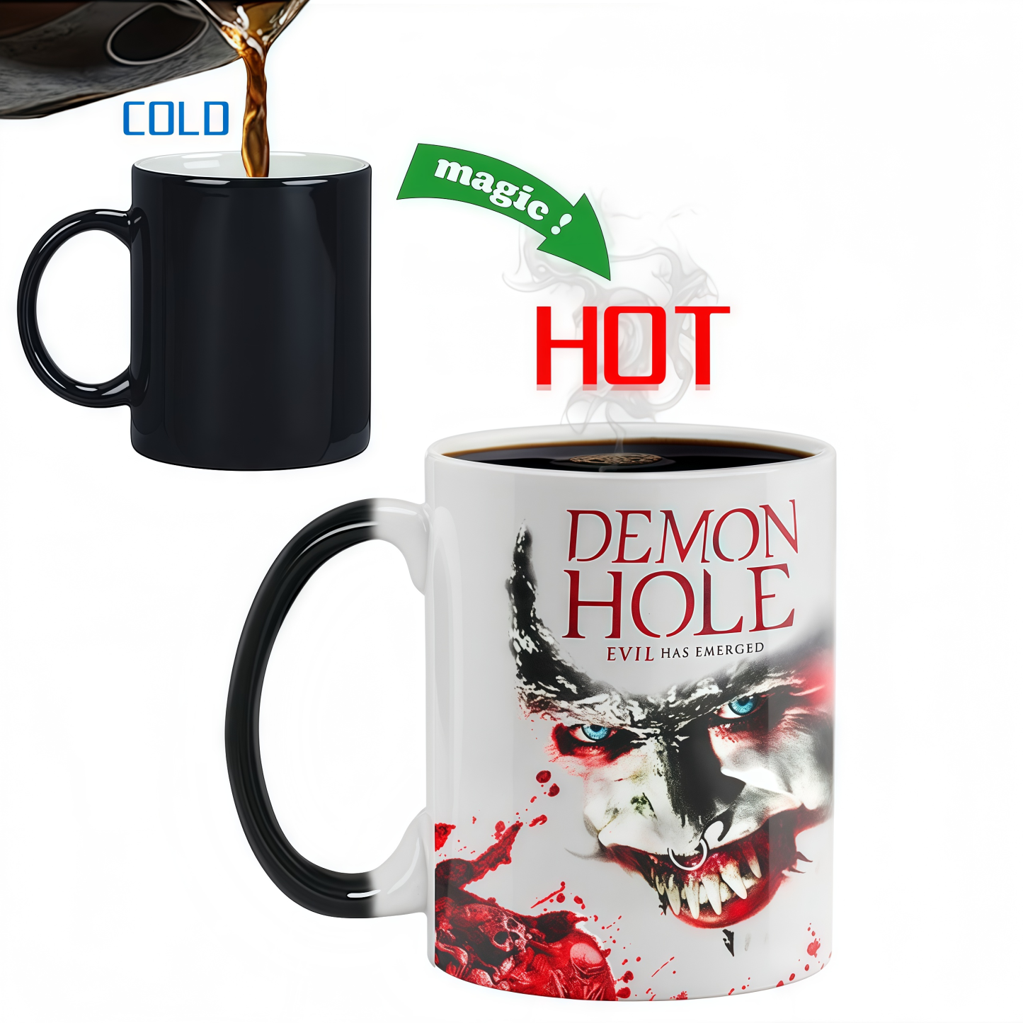Creative Color-Changing Mug of Demon Hole