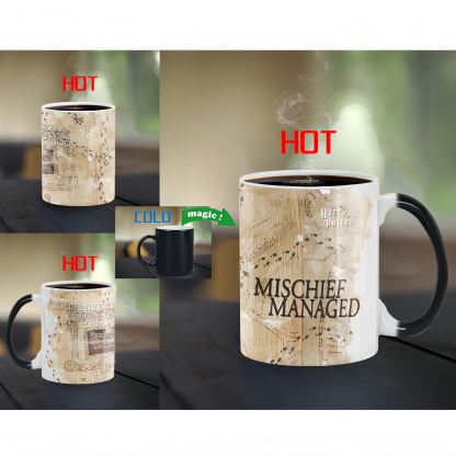 Harry Potter Marauder's Map Heat - Changing Mug