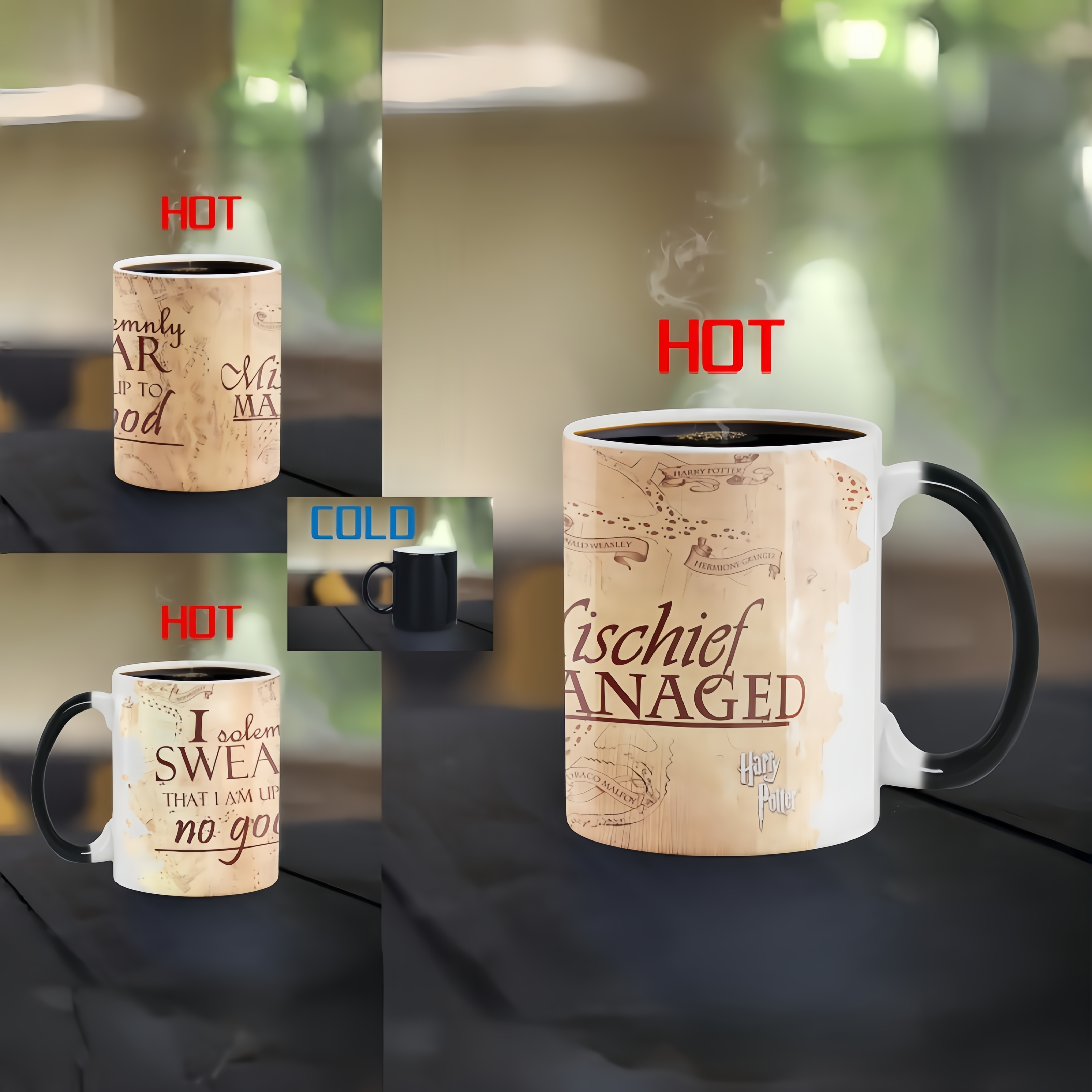 Harry Potter Marauder's Map Heat - Changing Mug