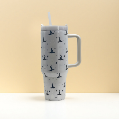 Christmas and Halloween Hot New Style Luminous 40 Ice Cup, High-Value Insulated Cup, Color-Changing Gift