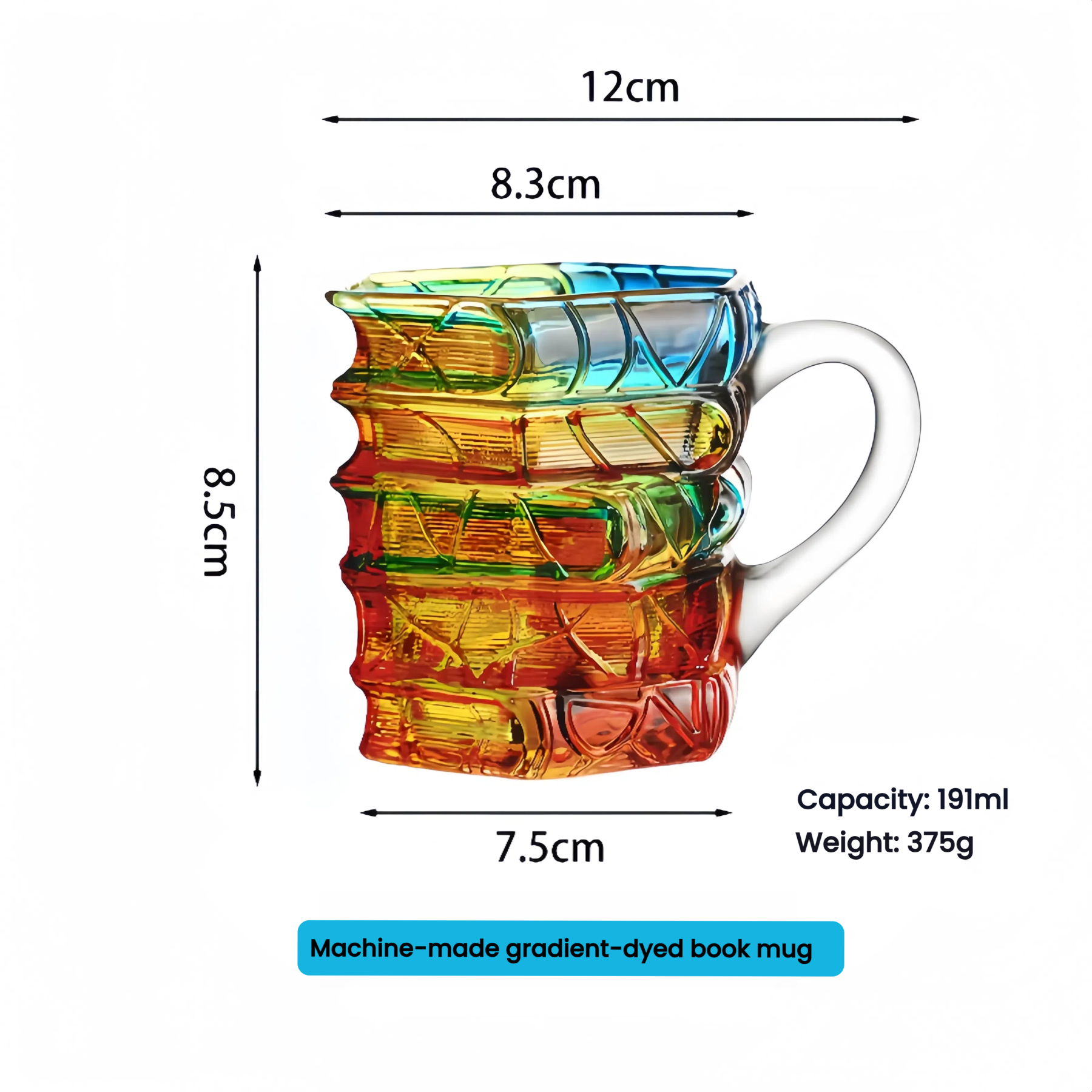 Manually painted novelty book mug