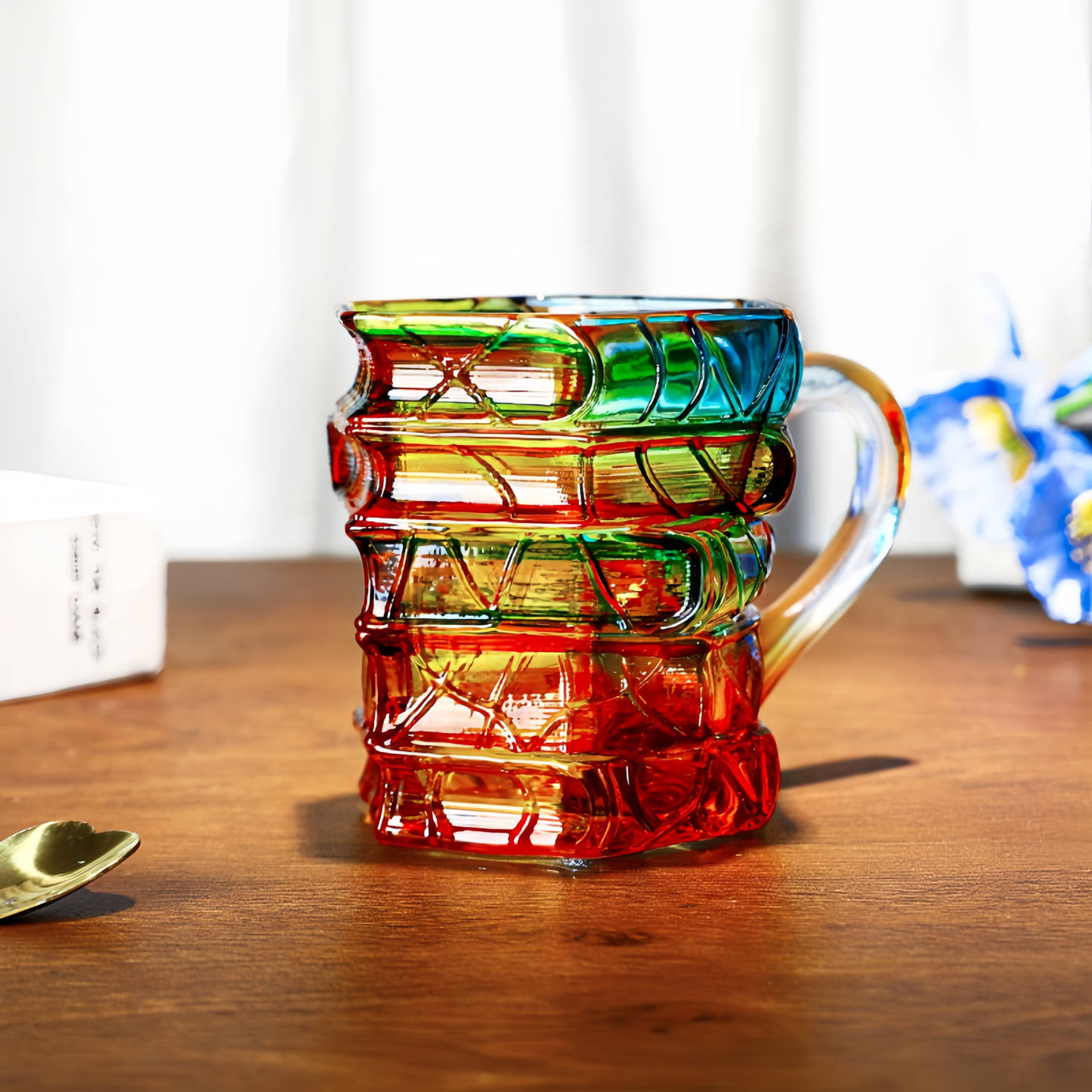 Manually painted novelty book mug