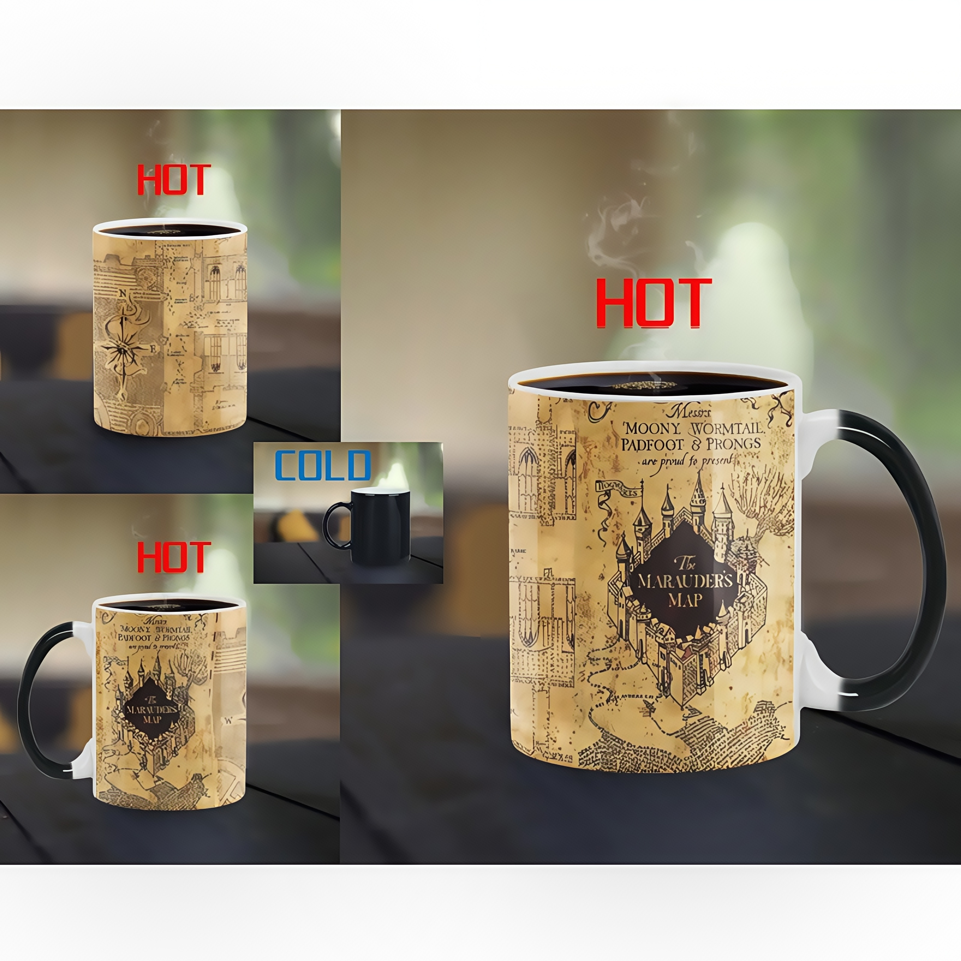 Harry Potter Marauder's Map Heat - Changing Mug