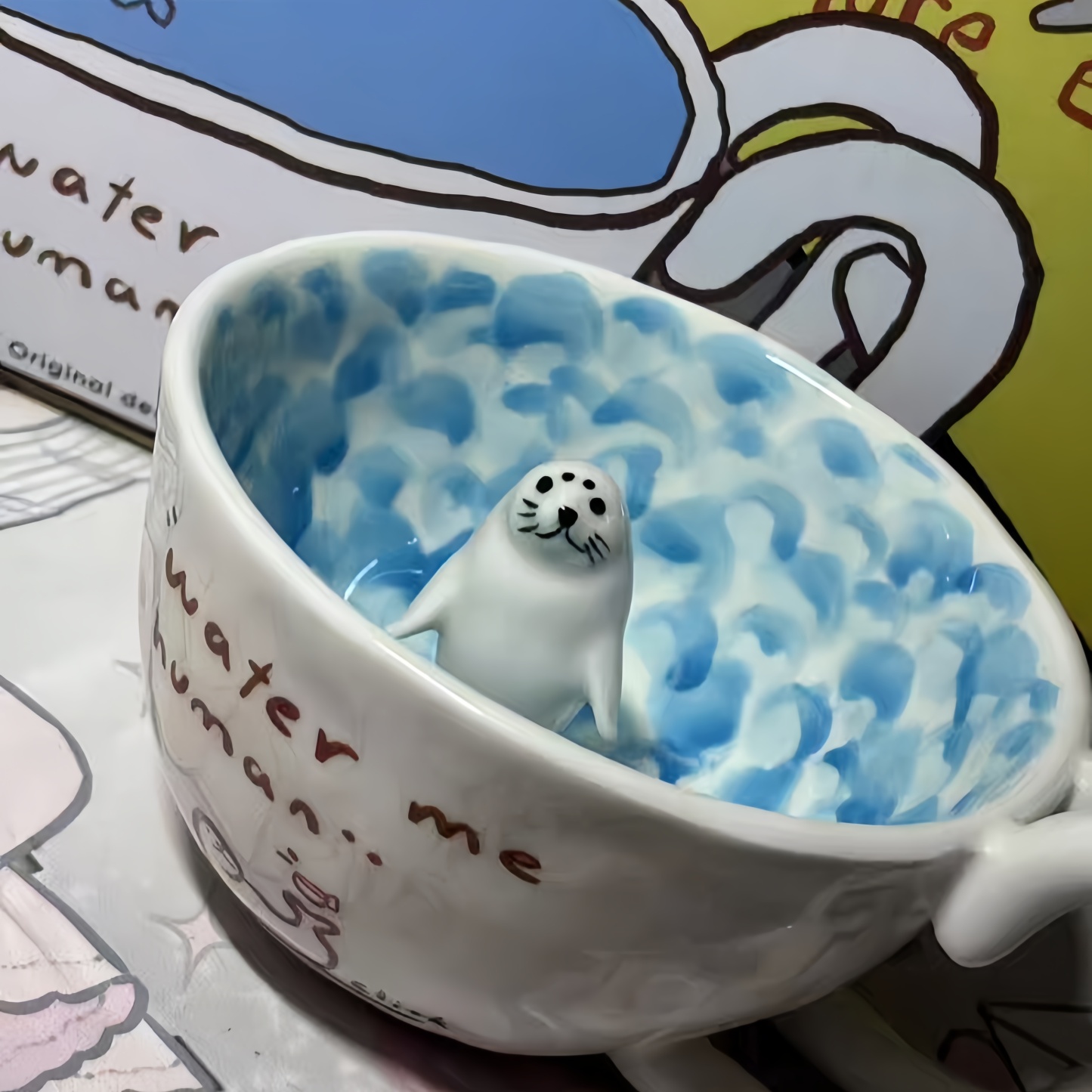 The Seal Swimming in the Pool Mug