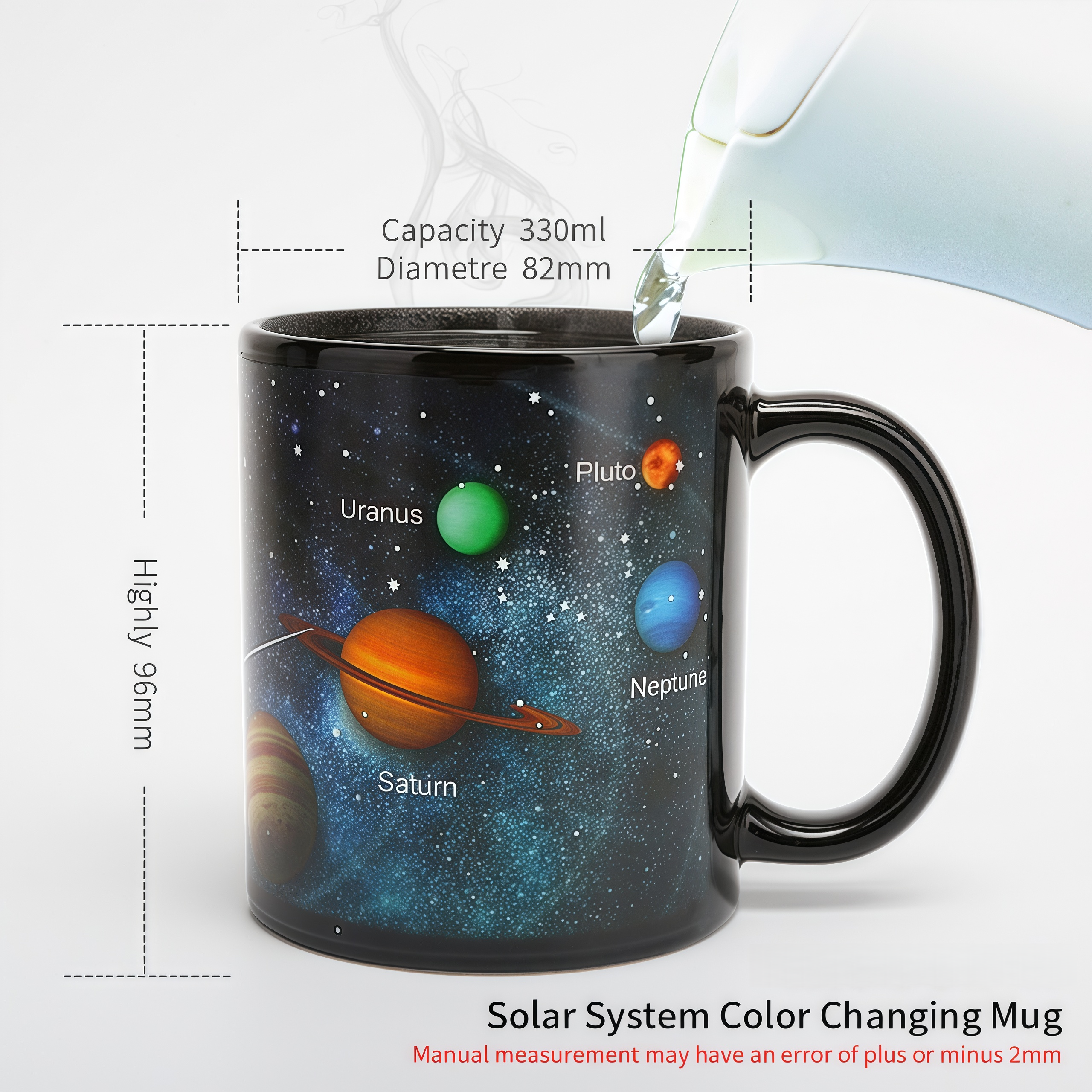 Starry Sky Solar System Color-Changing Mug