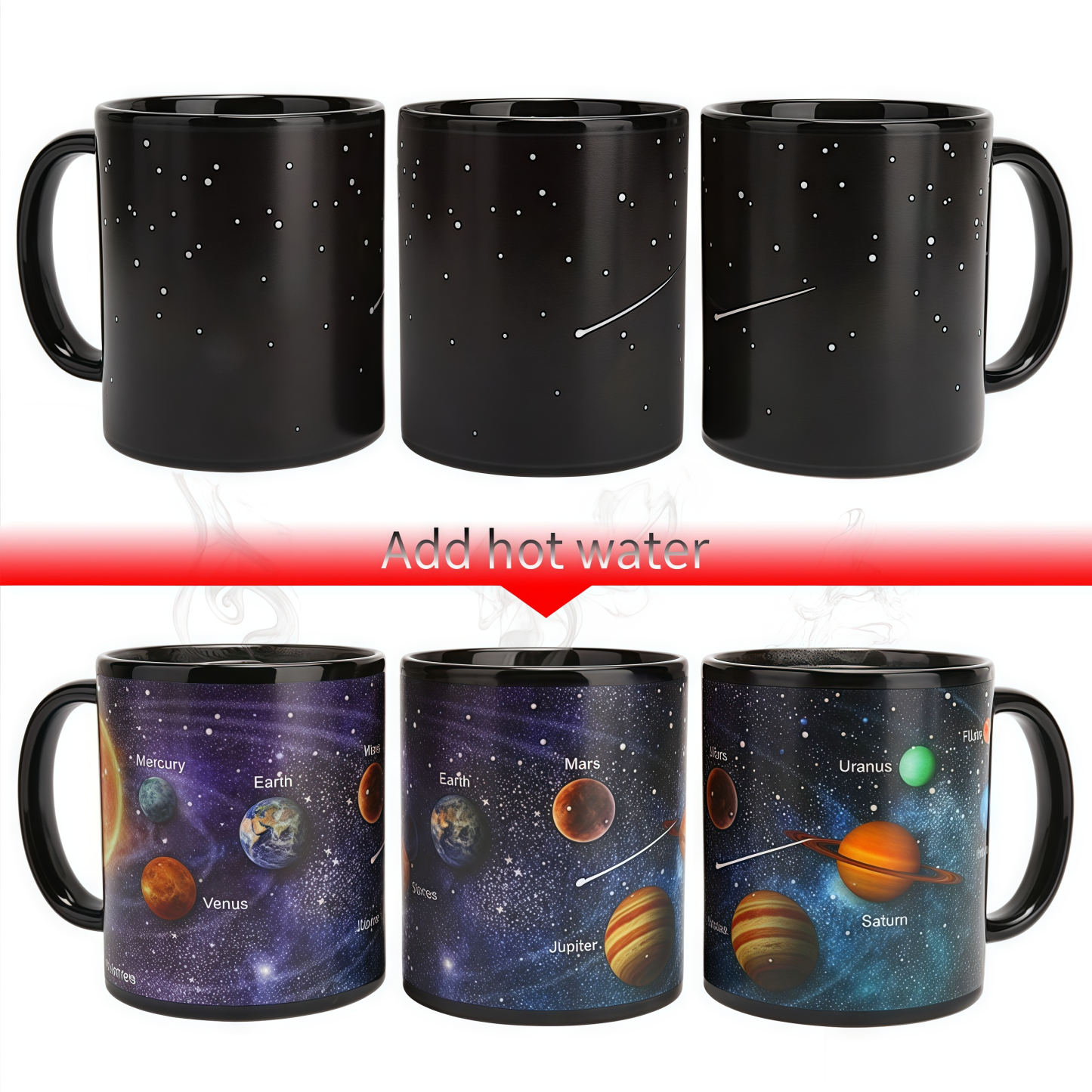 Starry Sky Solar System Color-Changing Mug