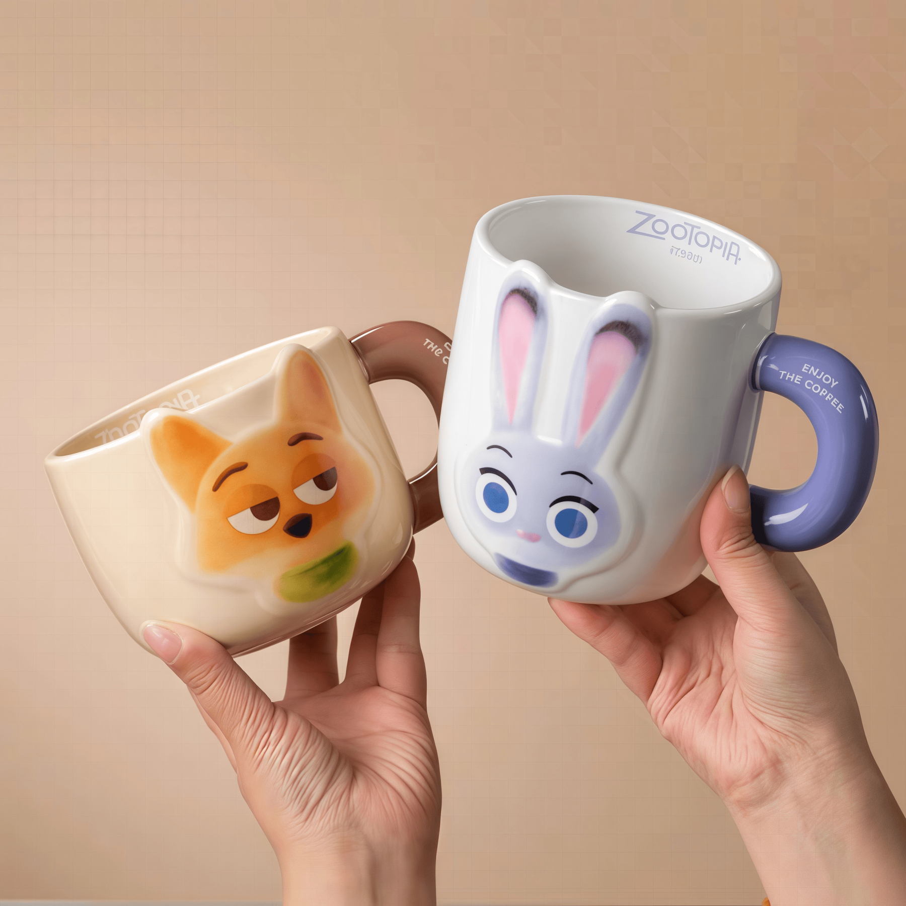 Zootopia Nick & Judy Couple Mugs 