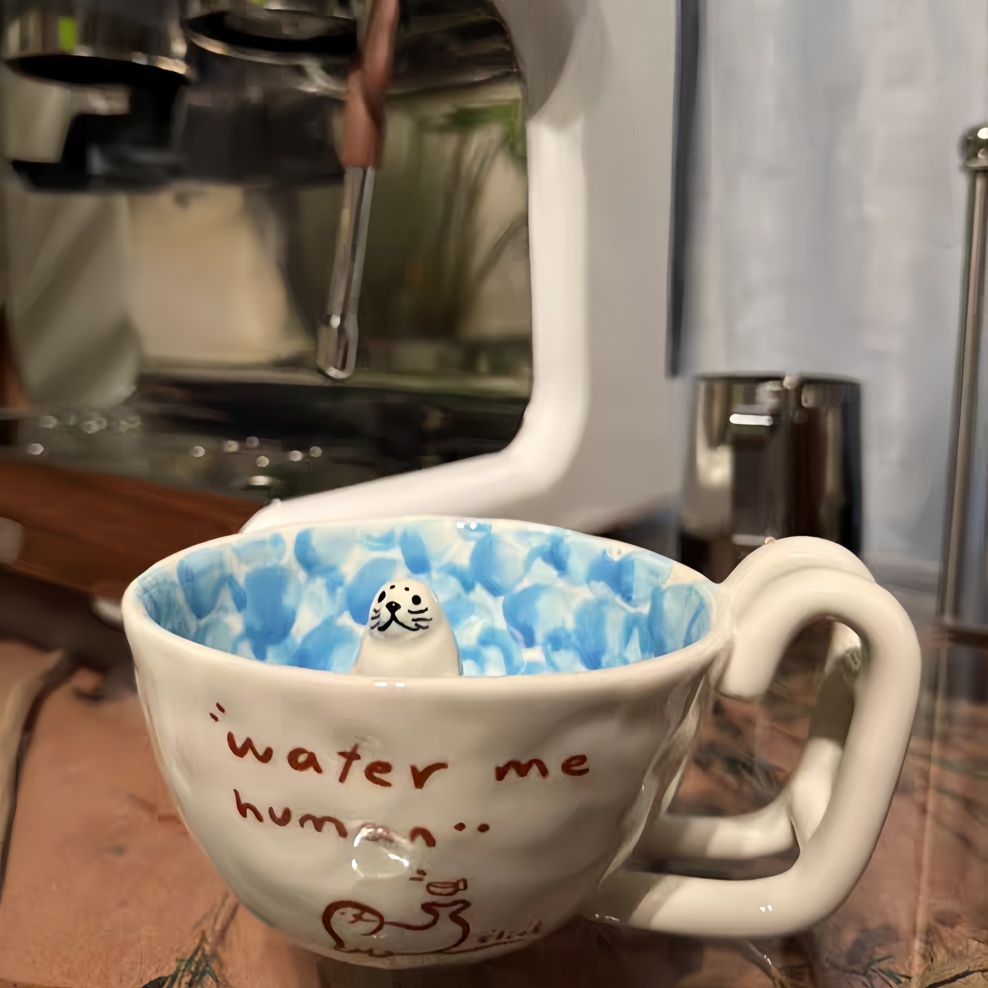 The Seal Swimming in the Pool Mug