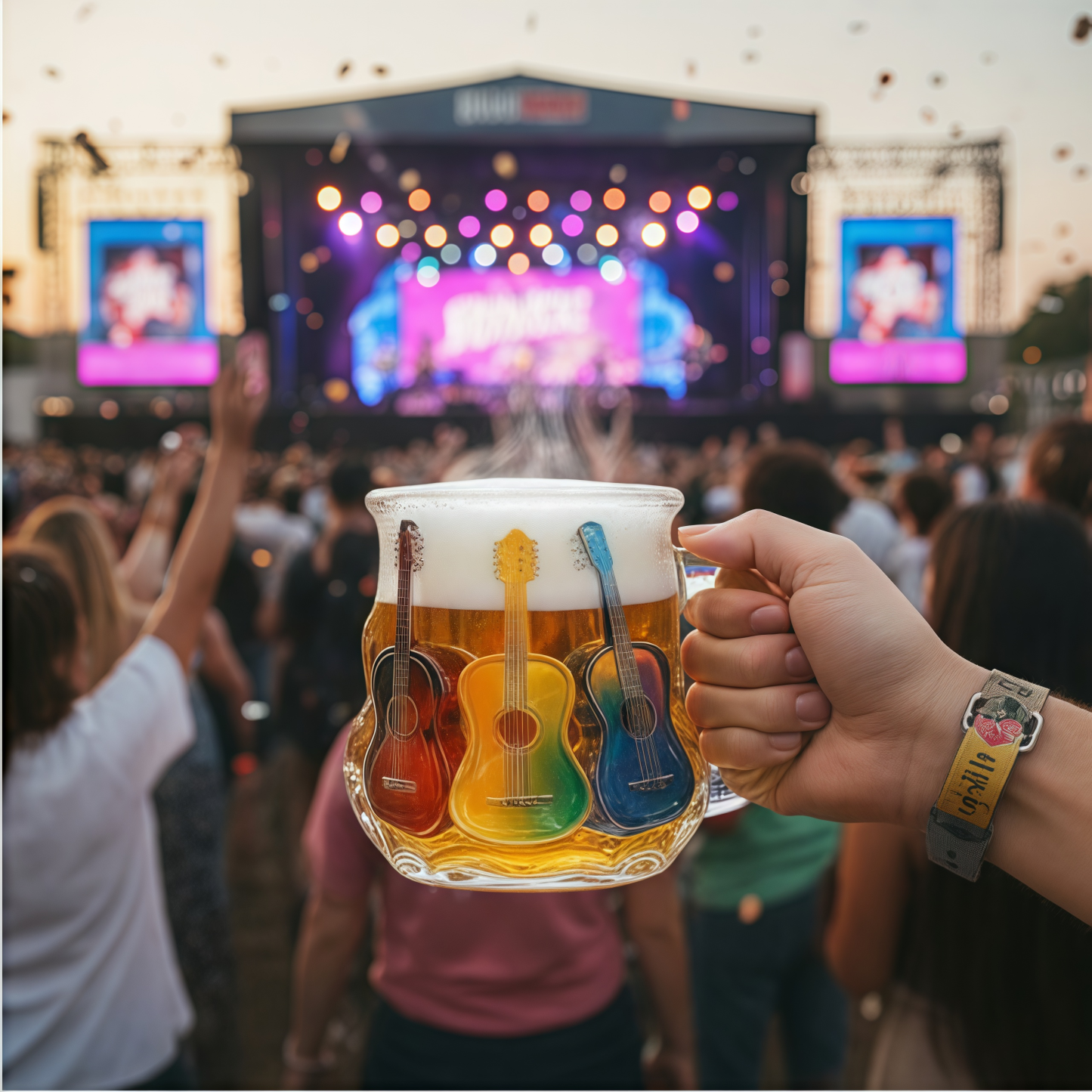 Novelty  Guitar Coffee Mug