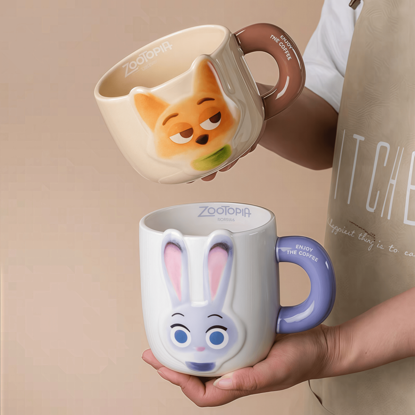 Zootopia Nick & Judy Couple Mugs 