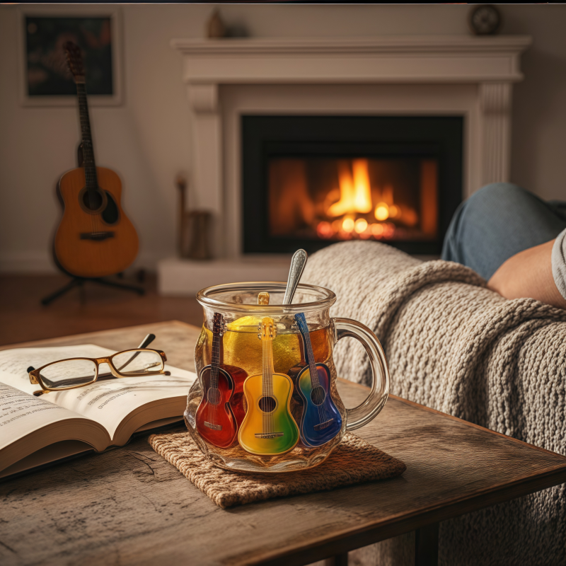 Novelty  Guitar Coffee Mug