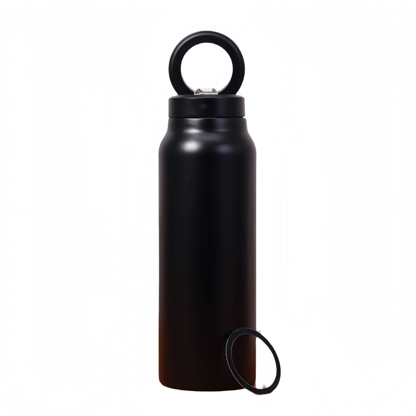 Magnetic suction stand, large-capacity, portable sports water bottle