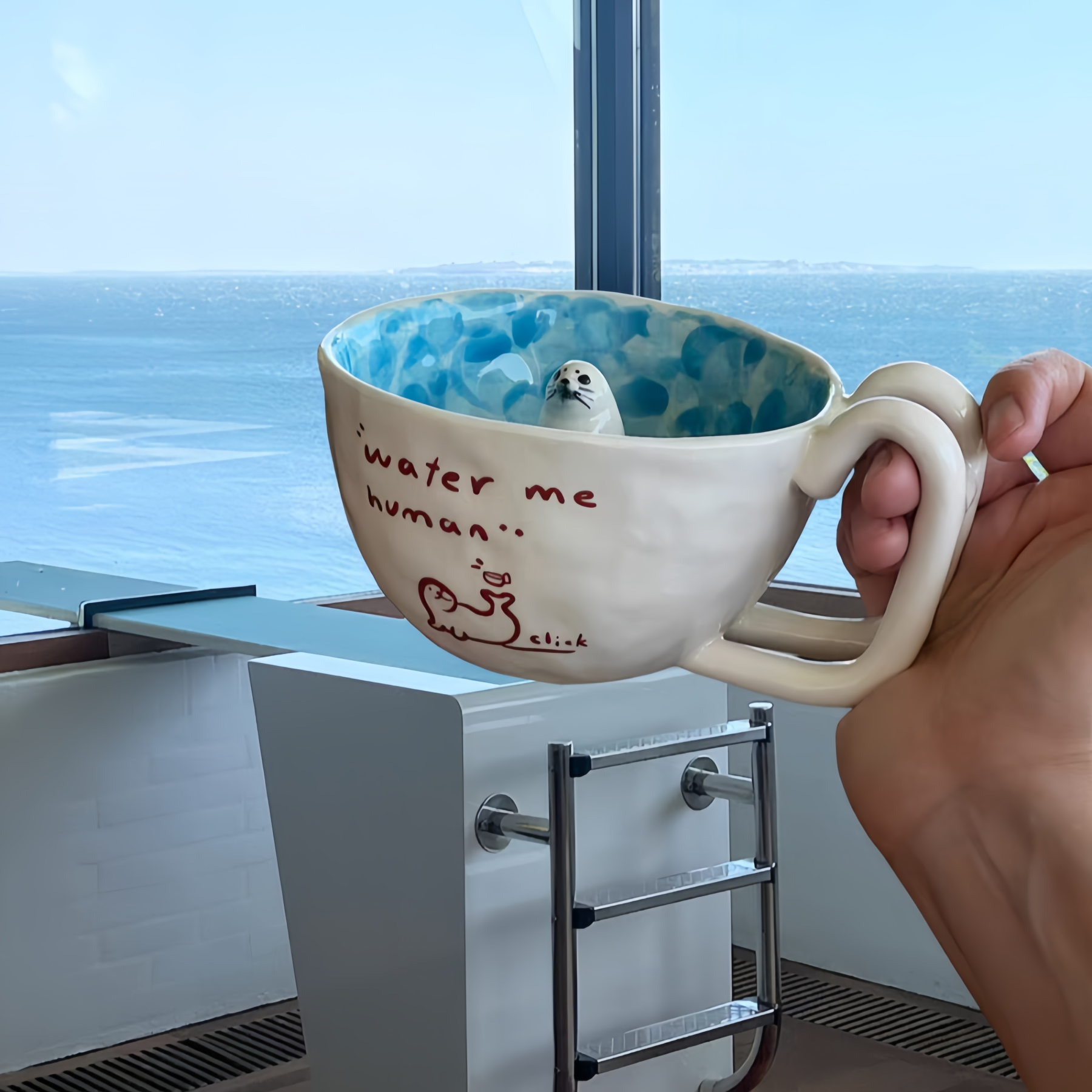 The Seal Swimming in the Pool Mug