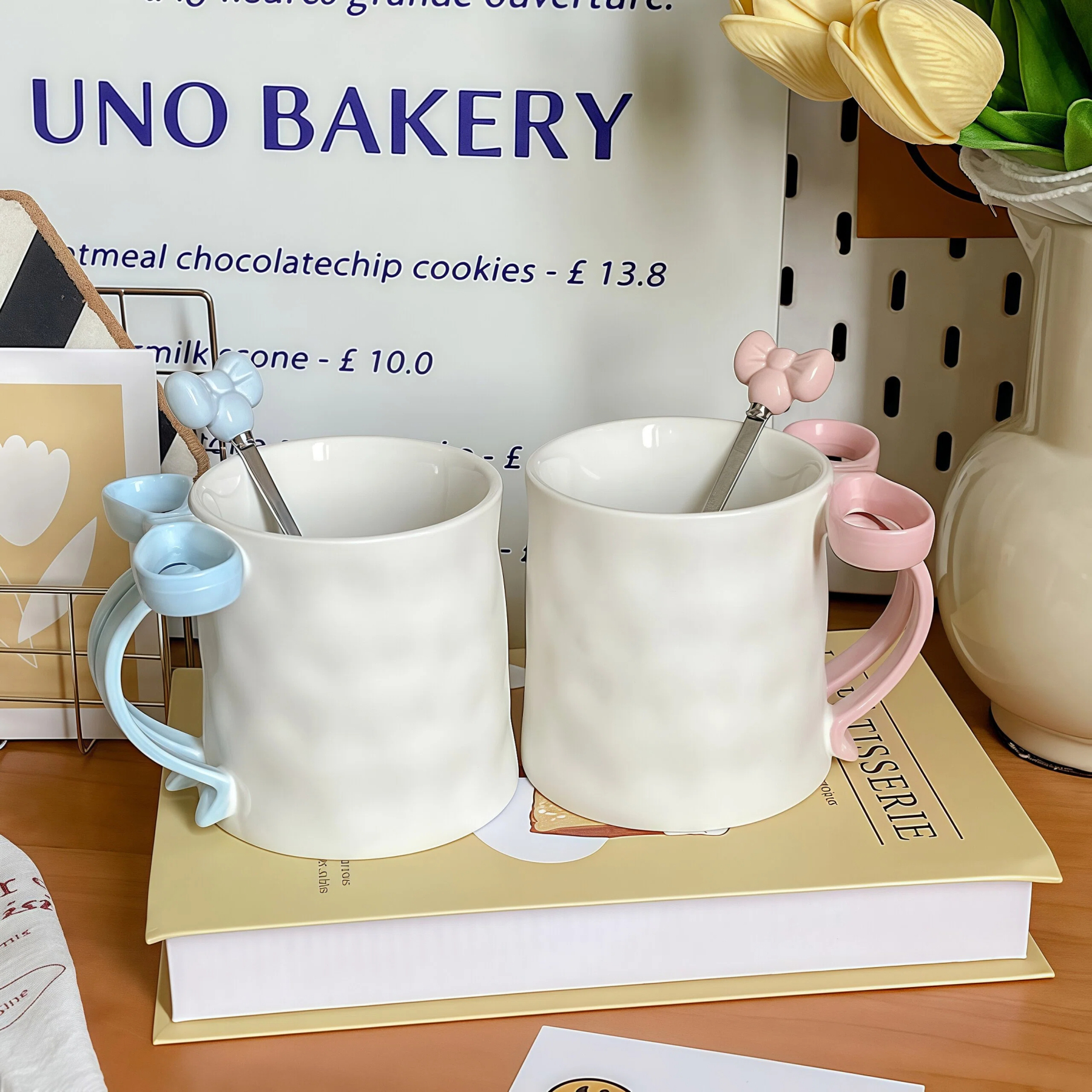 3D Bow Ceramic Mug