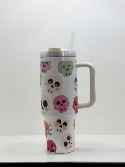 Christmas and Halloween Hot New Style Luminous 40 Ice Cup, High-Value Insulated Cup, Color-Changing Gift