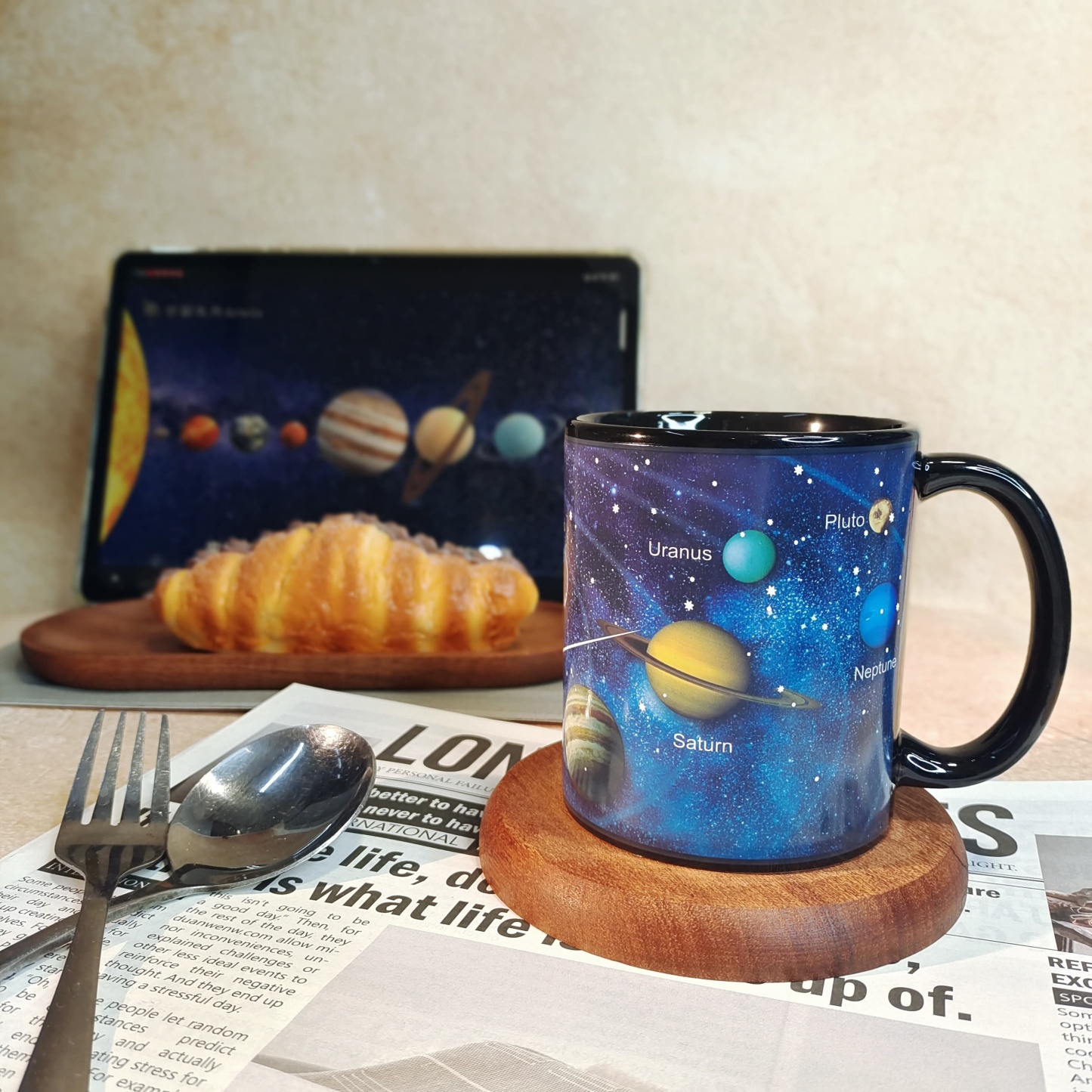 Starry Sky Solar System Color-Changing Mug