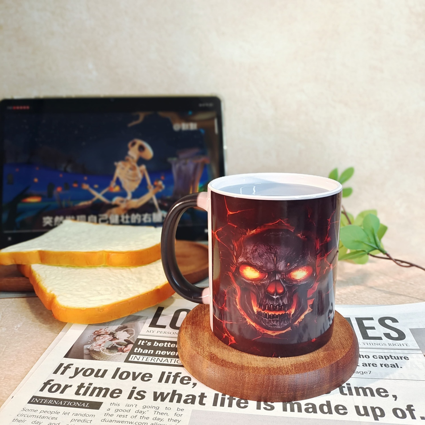 Halloween Skull Color-Changing Mug